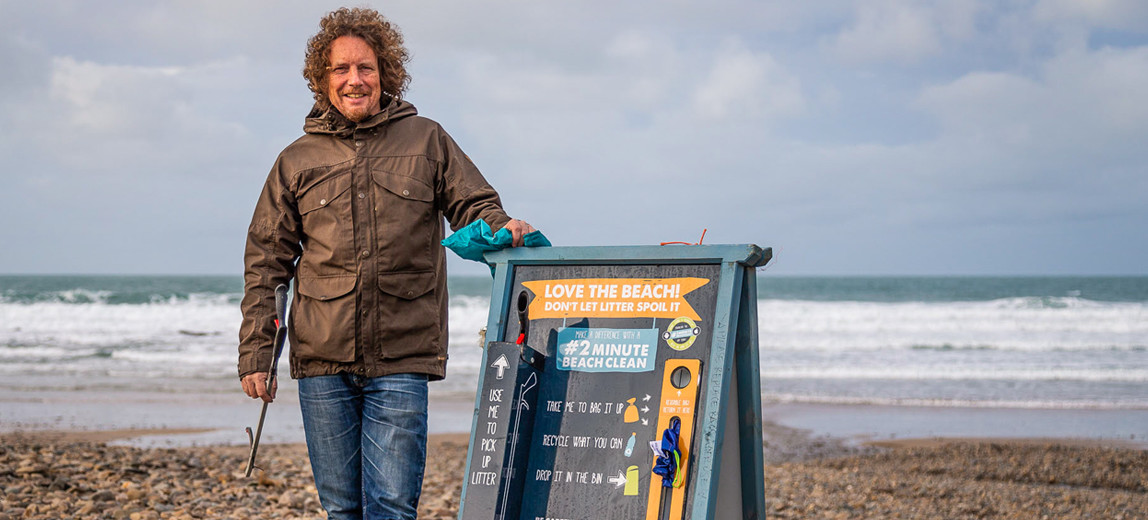 BEACH CLEAN STATIONS MADE FROM BEACH WASTE